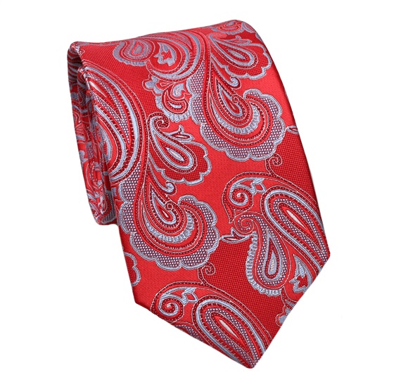 Cravatta in Seta Rossa Cashmere