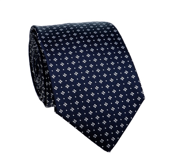 Cravatta Trifoglio Blu Navy