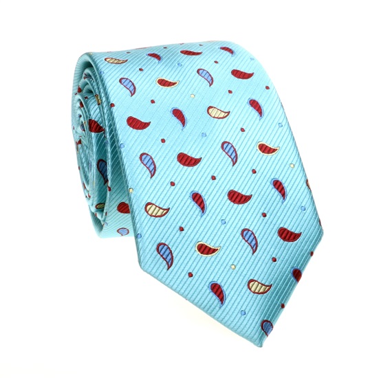 Cravatta Turchese con Cashmere