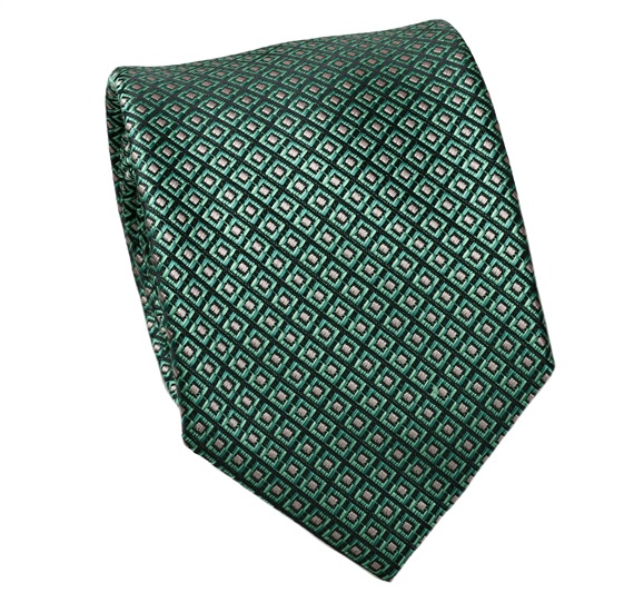 Cravatta Verde Design Rosa
