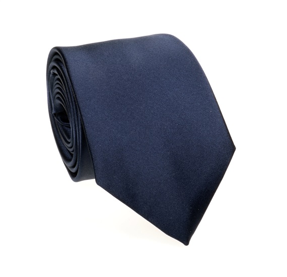 Cravatta e Fazzoletto Blu Scuro