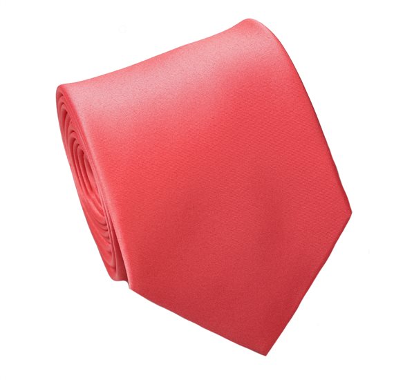 Cravatta e Fazzoletto Corallo