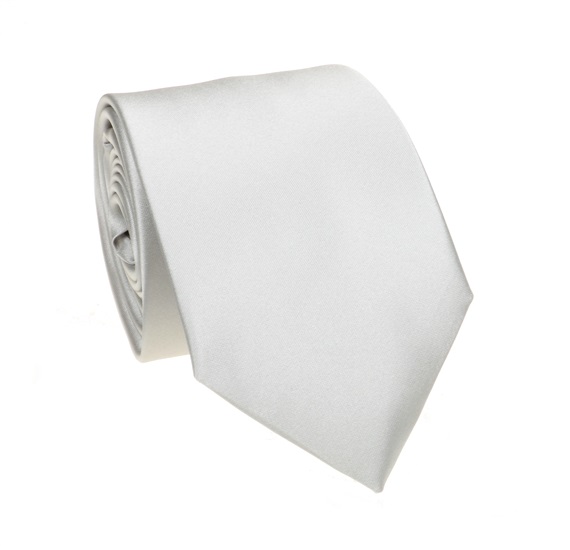 Cravatta e Fazzoletto Grigio Chiaro