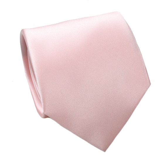 Cravatta e Fazzoletto Rosa Cipria