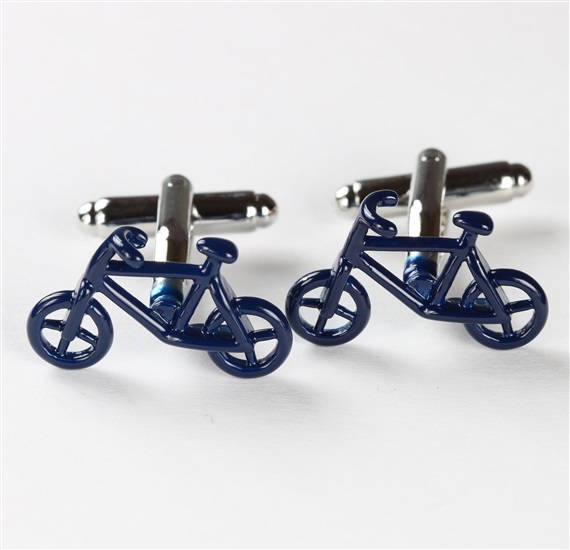 Gemelli Biciclette Blu Silhouette