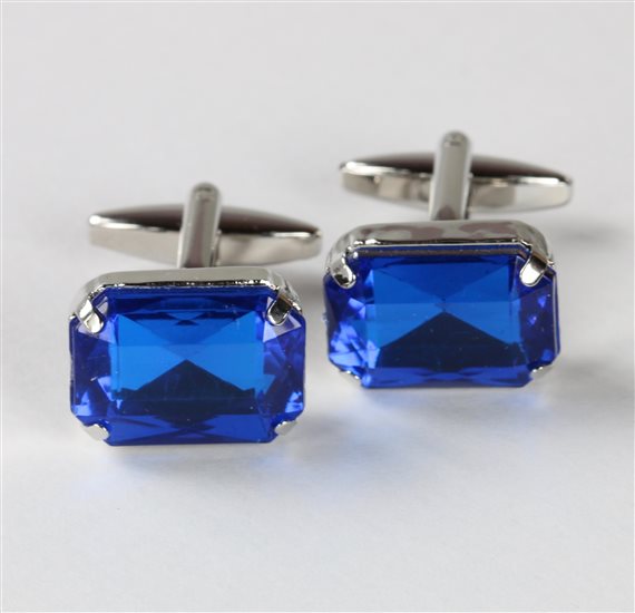 Gemelli in Cristallo Blu