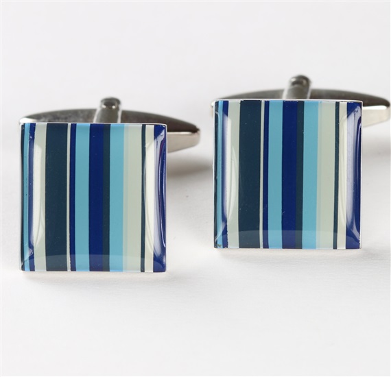 Gemelli a Righe Blu Multicolore