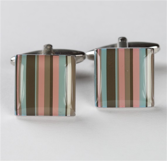 Gemelli a Righe Rosa e Grigie Multicolore
