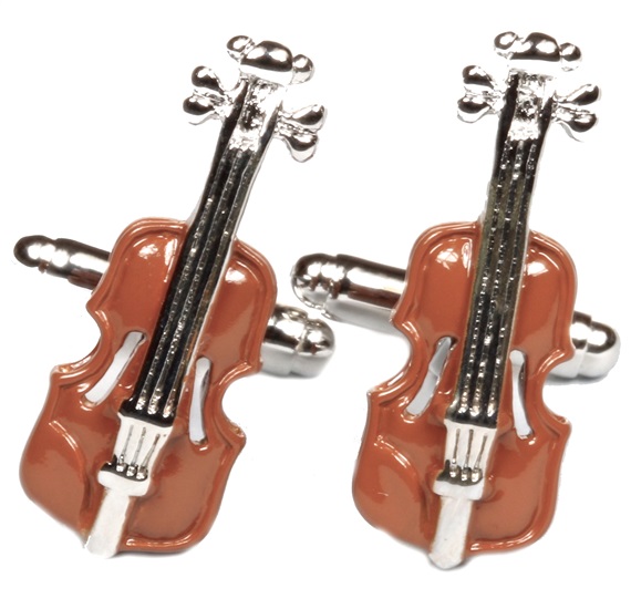 Gemelli Violino Marrone