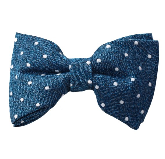 Papillon Blu Cobalto a Pois