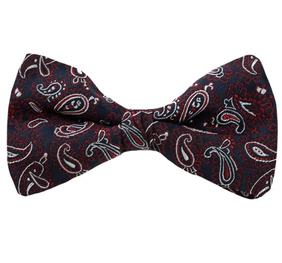 Papillon Blu Design Paisley Rosso