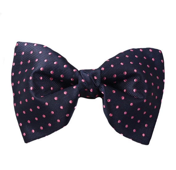 Papillon Blu a Pois Rosa