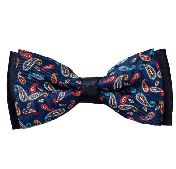 Papillon Blu Navy in Cashmere Colori