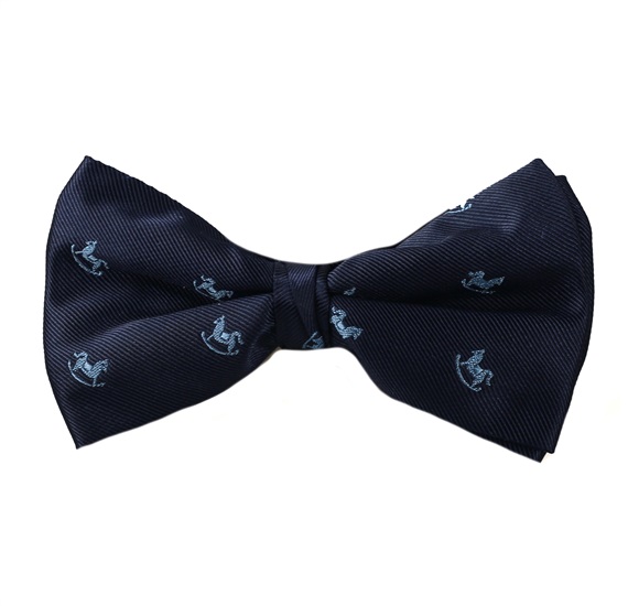 Papillon Blu Scuro con Cavallucci Blu
