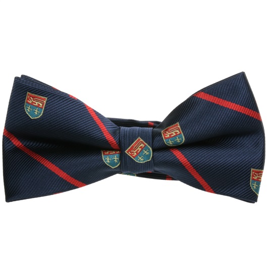 Papillon Blu Scuro a Righe Rosse