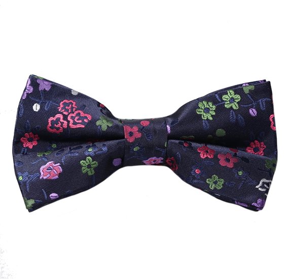 Papillon Blu Navy Fiori