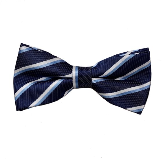 Papillon a Righe Celesti e Bianche
