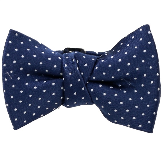 Papillon Bambino Blu Navy con Pois Bianchi