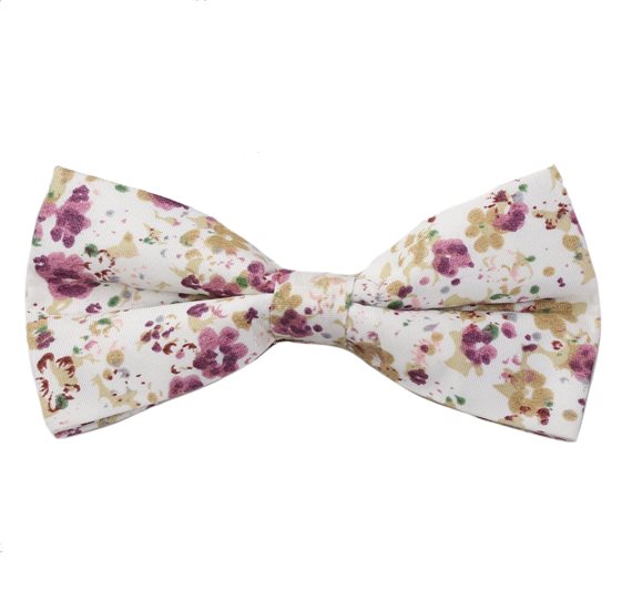 Papillon Beige Fiori Malva