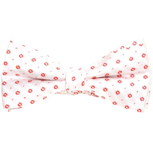 Papillon Bianco Margherite Rosse