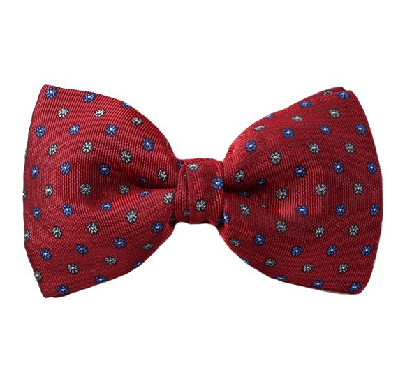 Papillon Bordeaux Margherite Blu