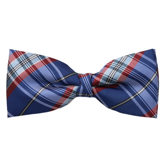 Papillon Quadri Scozzesi Blu e Granata