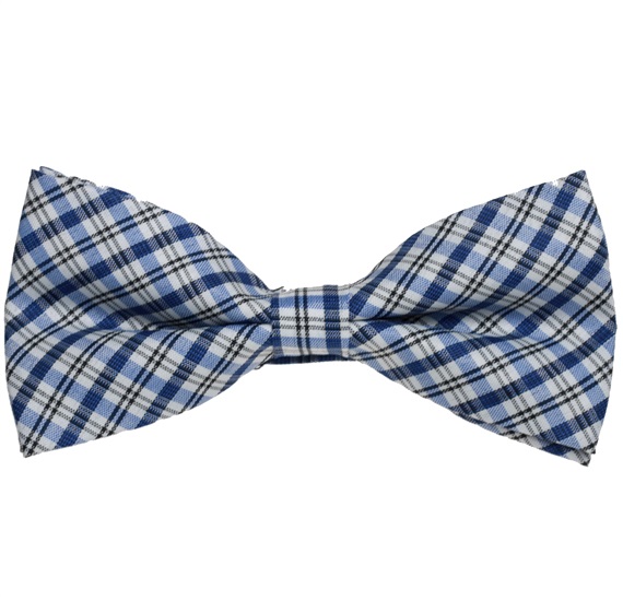 Papillon Tartan Blu e Nero