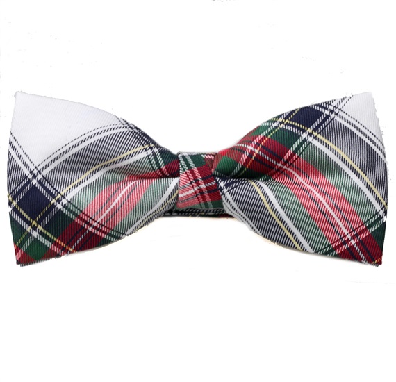Papillon a Quadri Scozzesi Bianco, Rosso e Verde