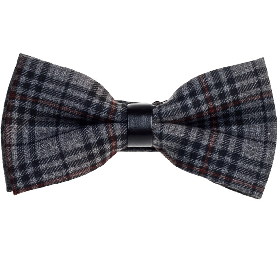 Papillon a Quadri Scozzesi Grigio e Marrone