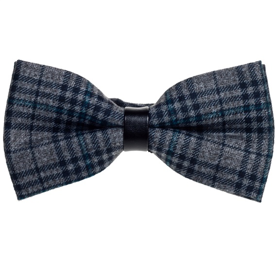 Papillon Quadretti Scozzesi Grigio e Nero