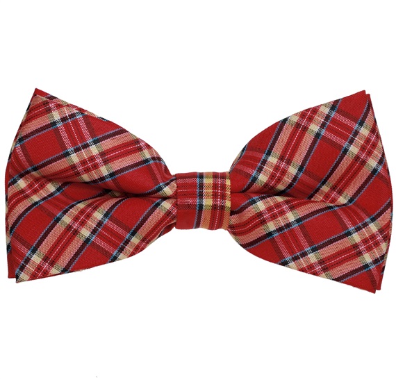 Papillon a Quadri Scozzesi Rosso, Ocra e Blu Scuro