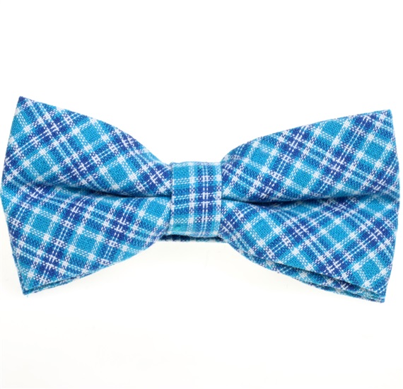Papillon Quadri Scozzesi Turchese
