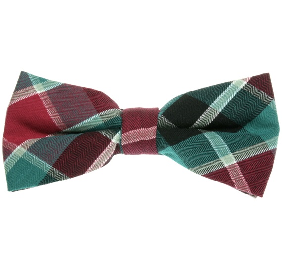 Papillon Quadri Scozzesi Verde e Bordeaux