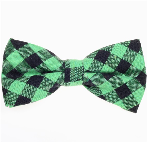 Papillon Quadretti Vichy Verde e Nero