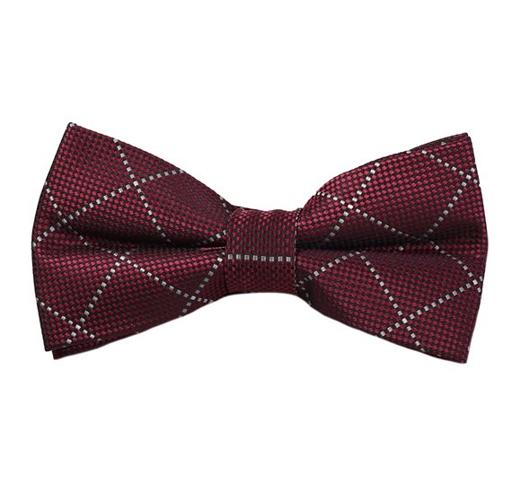 Papillon a Quadretti Bordeaux