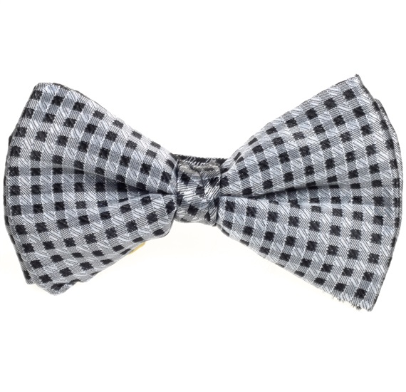 Papillon Quadretti Grigi e Neri