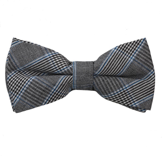 Papillon Quadri Principe di Galles Nero e Blu