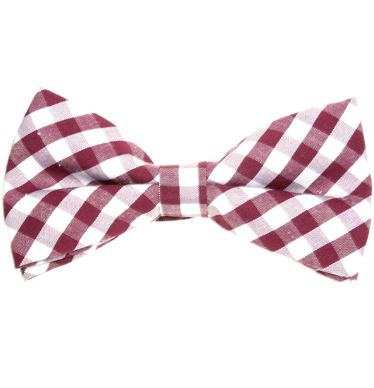 Papillon a Quadretti Vichy Bordeaux