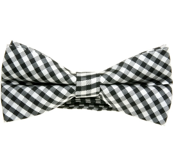 Papillon Quadretti Vichy Grigio e Nero