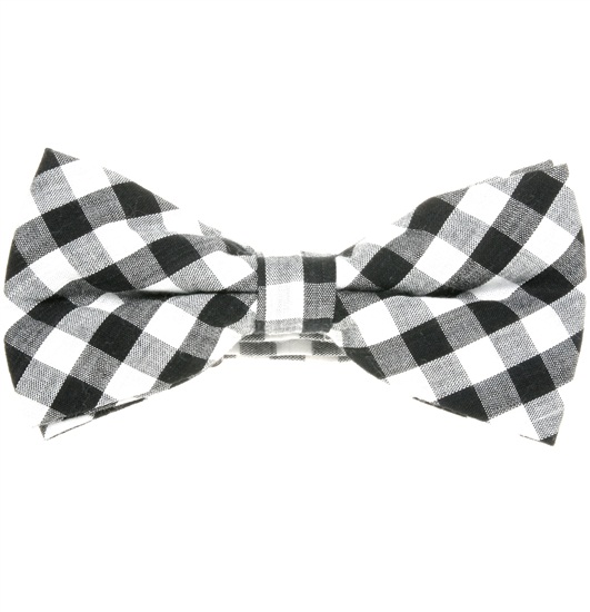 Papillon a Quadretti Vichy Nero e Bianco