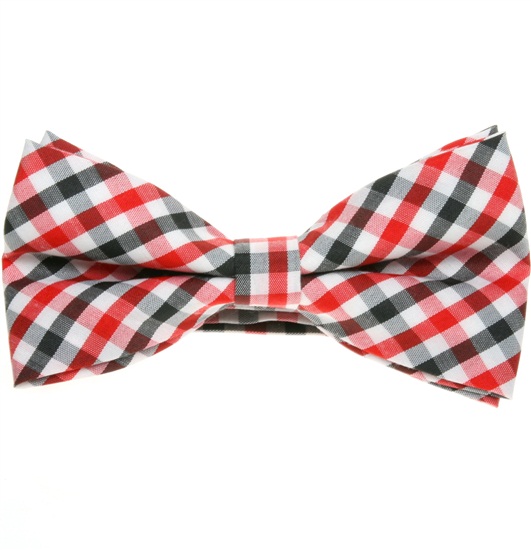 Papillon Quadretti Vichy Rosso e Nero