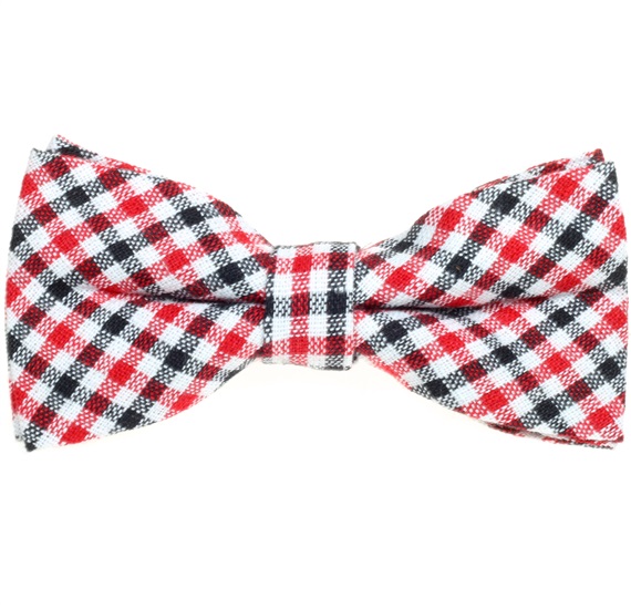 Papillon a Quadretti Vichy Rossi, Bianchi e Neri