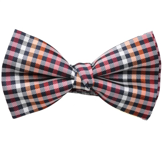 Papillon a Quadretti Vichy Rossi e Neri