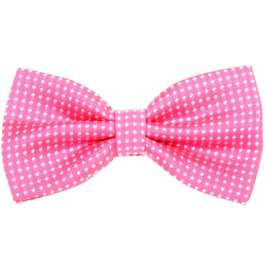 Papillon Fucsia con Pois Bianchi