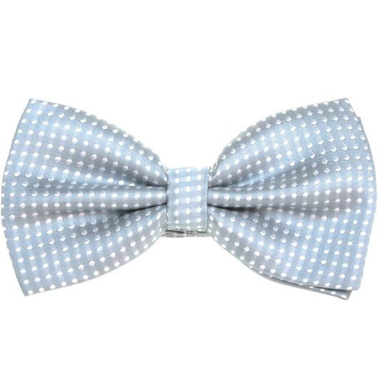 Papillon Grigio Chiaro a Pois Bianchi