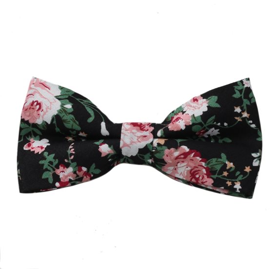 Papillon Nero con Fiori