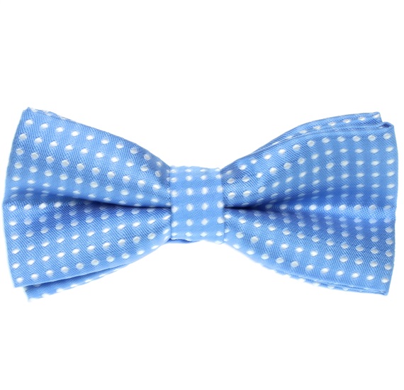 Papillon Bambino Blu Cielo a Pois Bianchi