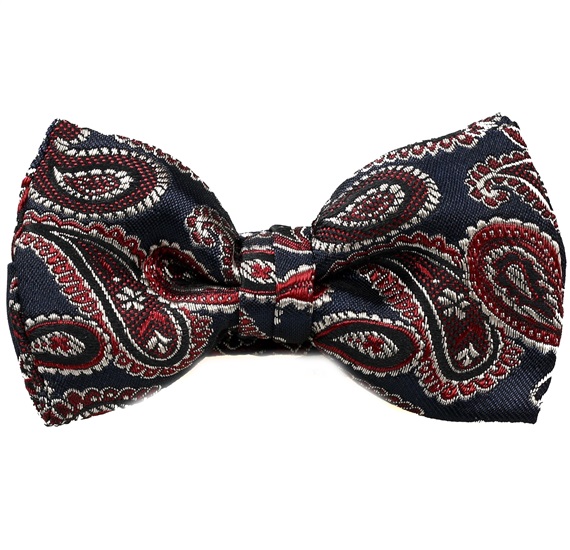 Papillon Bambino Blu Scuro Cashmere Granata