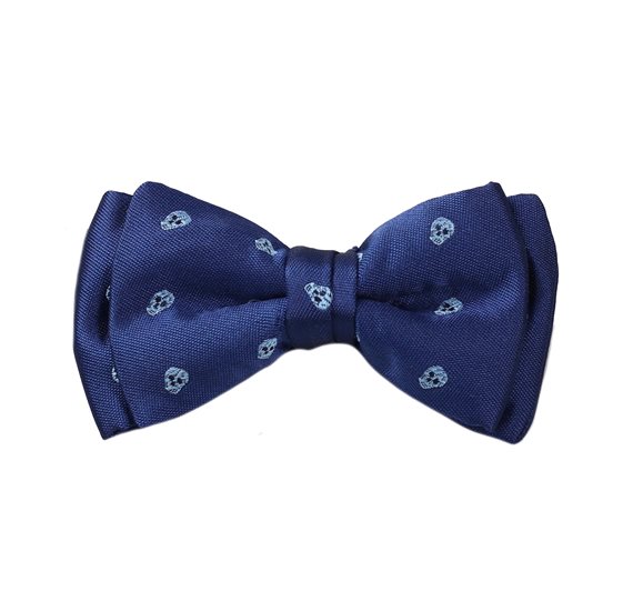 Papillon Bambino Blu Navy Teschi