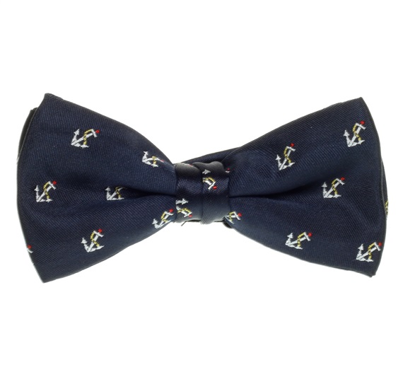 Papillon Bambino Blu Navy con Ancore